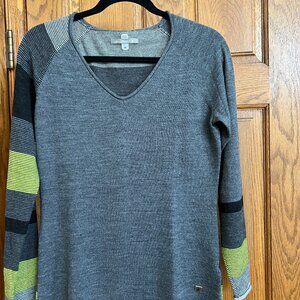 Smart Wool sweater grey/black/green M
